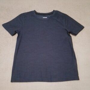 Old Navy Boys Go Dry Cool Short Sleeve Shirt Size 6-7 Dark Navy Blue